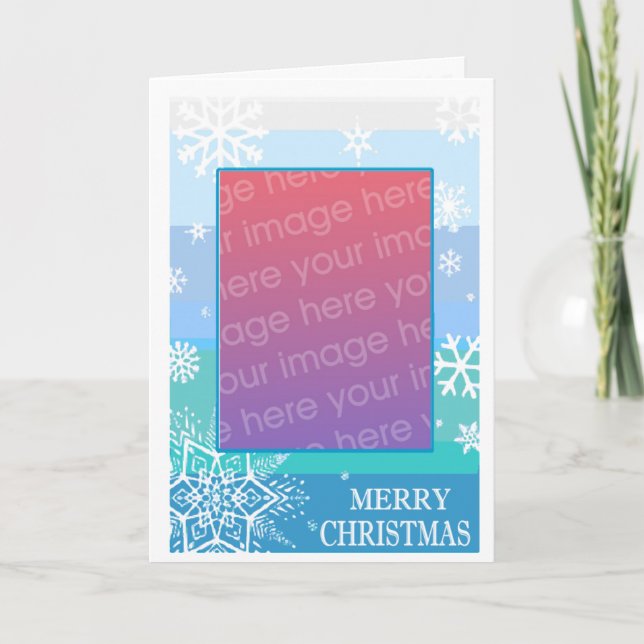 TARJETA FESTIVA SNOWFLAKE (Anverso)