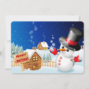 Tarjeta Festiva Snowman