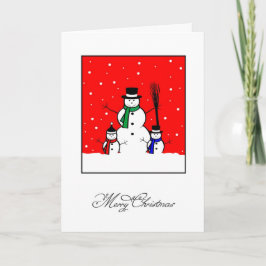 Tarjeta Festiva Snowman