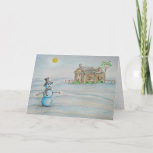 Tarjeta Festiva snowman