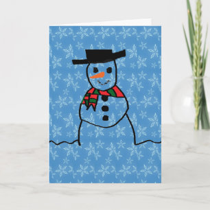Tarjeta Festiva Snowman
