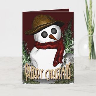 Tarjeta Festiva Snowman