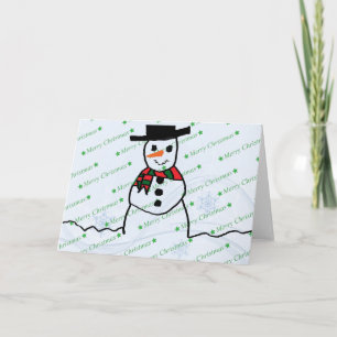 Tarjeta Festiva Snowman