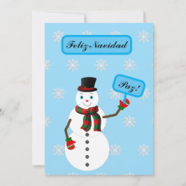 Tarjeta Festiva snowman