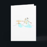 Tarjeta Festiva Snowman con Menorah<br><div class="desc">Snowman con Menorah</div>