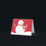 Tarjeta Festiva snowman contemporáneo<br><div class="desc">snowman contemporáneo</div>
