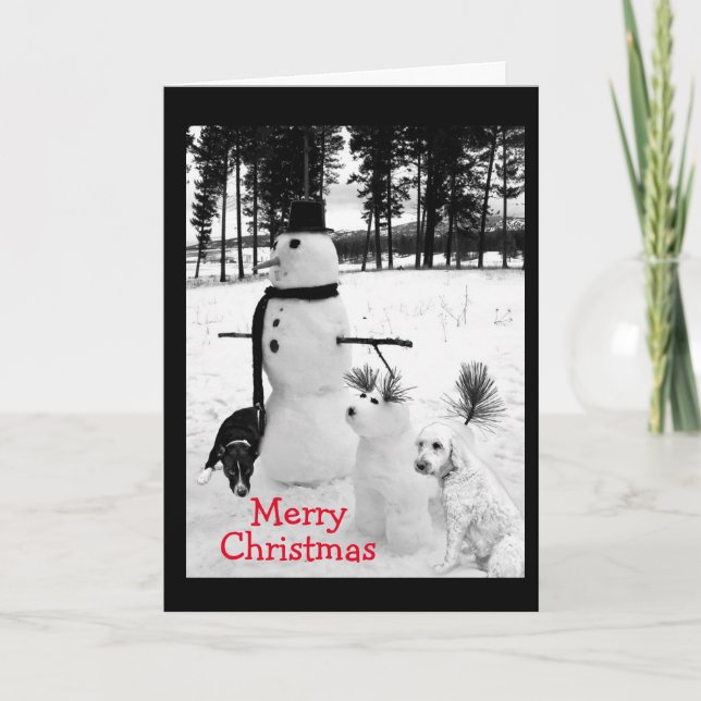 TARJETA FESTIVA SNOWMAN DESEA **YOUNG NIECE** PARA NAVIDADES (Anverso)