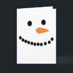 Tarjeta Festiva Snowman enfrenta a los graciosos niños y adultos d<br><div class="desc">Regalo de Snowman Face Chrismas</div>
