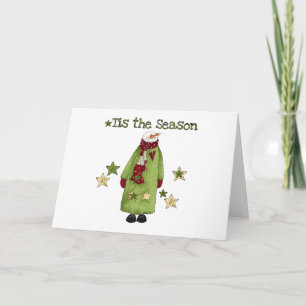 Tarjeta Festiva Snowman esta temporada