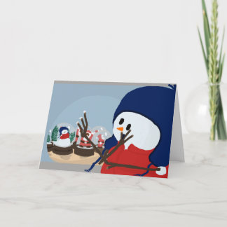 Tarjeta Festiva Snowman Stansfield