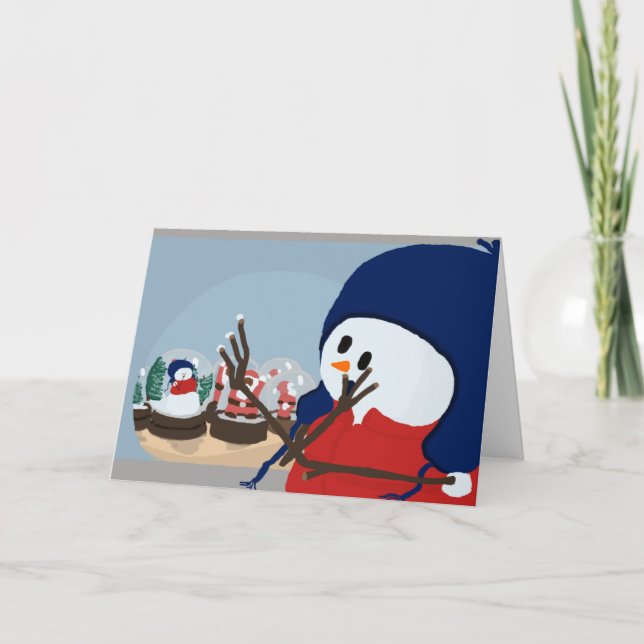 Tarjeta Festiva Snowman Stansfield (Anverso)