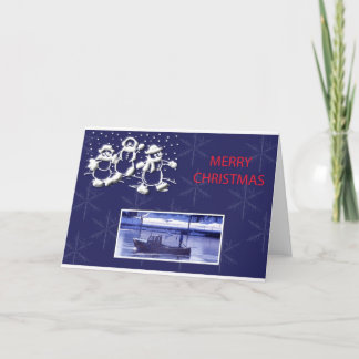 Tarjeta Festiva Snowmen