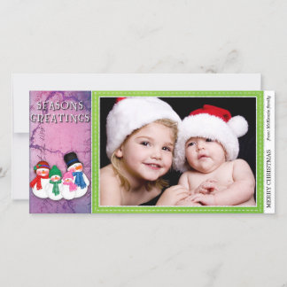 Tarjeta Festiva Snowmen