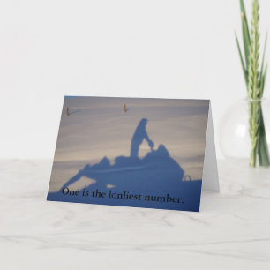 Tarjeta Festiva Snowmobiler