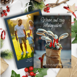 Tarjeta Festiva Snowy Golf Winter Season Wishe ・ Armada fotográfic