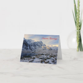 Tarjeta Festiva Snowy Snowdonia