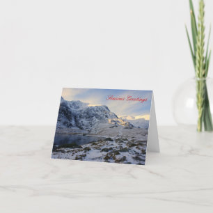 Tarjeta Festiva Snowy Snowdonia