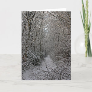 Tarjeta Festiva Snowy Woods