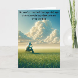 Tarjeta Festiva ¿Sobre la colina o debajo?