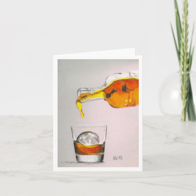 Tarjeta Festiva sobre las rocas (Anverso)