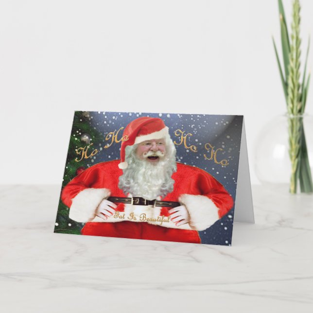 Tarjeta Festiva Sobre los Navidades, sean amables con la gente gor (Anverso)