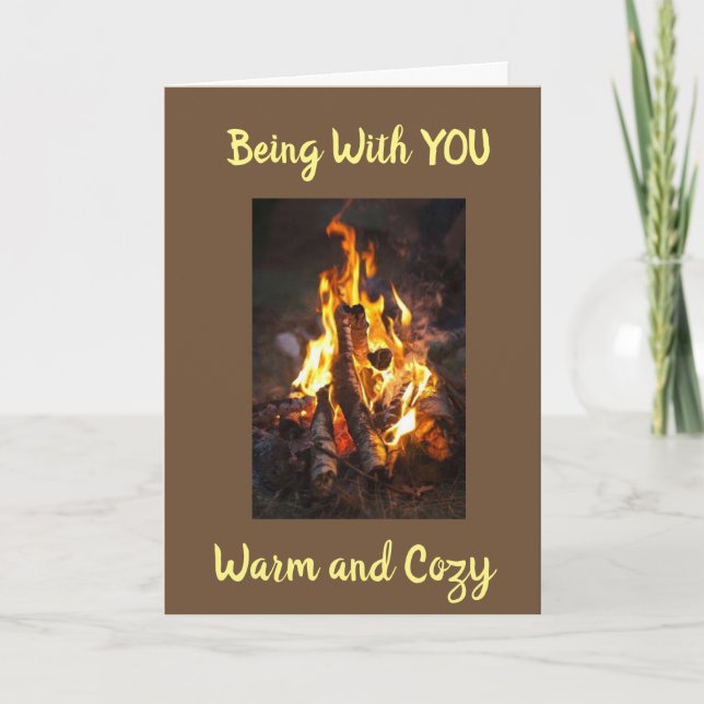 TARJETA FESTIVA SOBRE NUESTRO ANIVERSARIO "VAMOS ACOGEDOR" (Anverso)