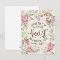 Sobre Todo Guarda Tu Postcarta Religiosa De Corazó