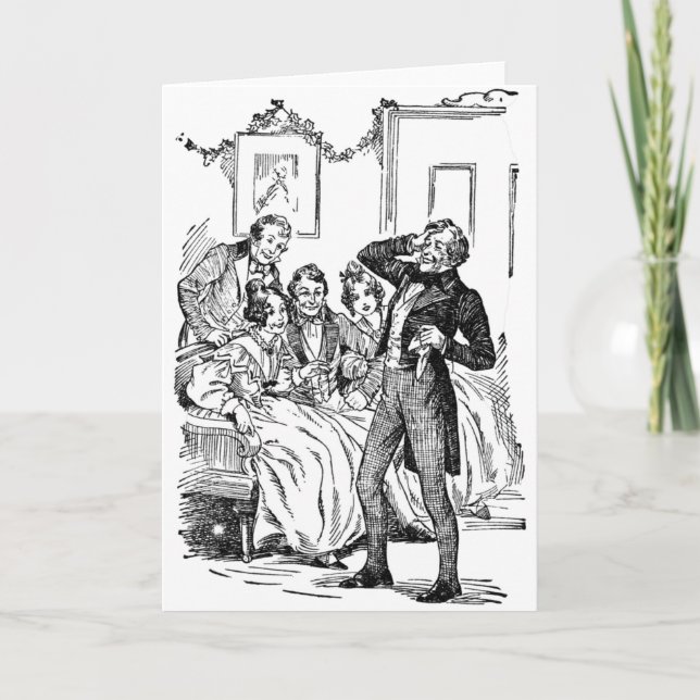 Tarjeta Festiva Sobrino de Scrooge (Anverso)