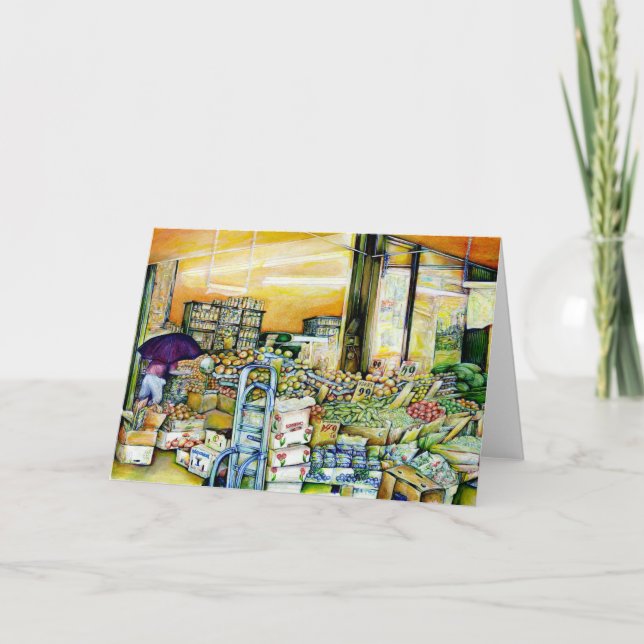 Tarjeta Festiva Socavar la gentrificación artística (Anverso)