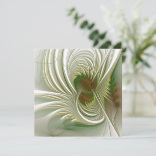Tarjeta Festiva Soft and tenderness fractal fantasy flowers