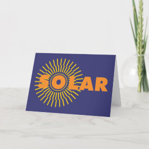 Tarjeta Festiva Solar Power Sun