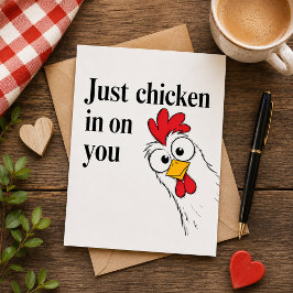 Tarjeta Festiva Solo el Pollo se Entera de Ti