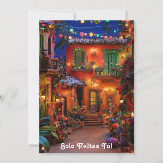 Tarjeta Festiva Solo Faltas Tú