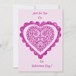 Tarjeta Festiva ¡Sólo para ti en el Día de San Valentín!