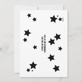 Tarjeta Festiva Sólo porque - las estrellas me recuerdan de ti, Fl