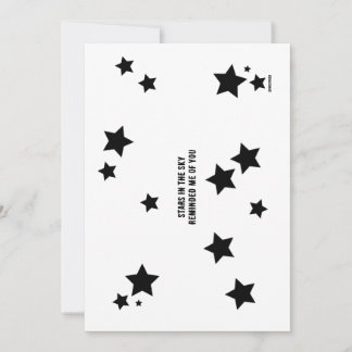 Tarjeta Festiva Sólo porque - las estrellas me recuerdan de ti, Fl