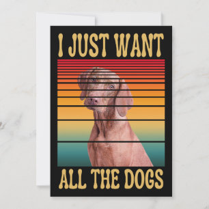 TARJETA FESTIVA SOLO QUIERO TODOS LOS PERROS