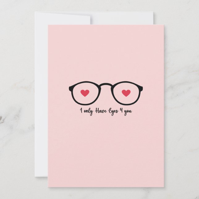 Tarjeta Festiva Solo tengo ojos para ti (Anverso)