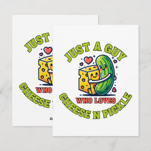 Tarjeta Festiva Solo un tipo al que le encanta el encurtido