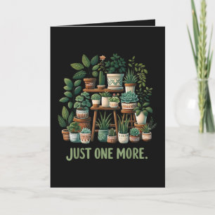 Tarjeta Festiva Sólo una planta divertida más Flor de interior