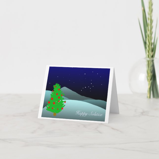 Tarjeta Festiva solsticio (Anverso)