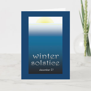 Tarjeta Festiva Solsticio de invierno