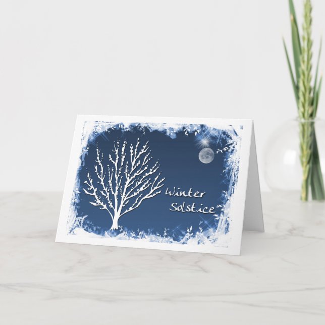 Tarjeta Festiva Solsticio de invierno (Anverso)
