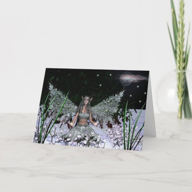 Tarjeta Festiva Solsticio de invierno (Anverso)