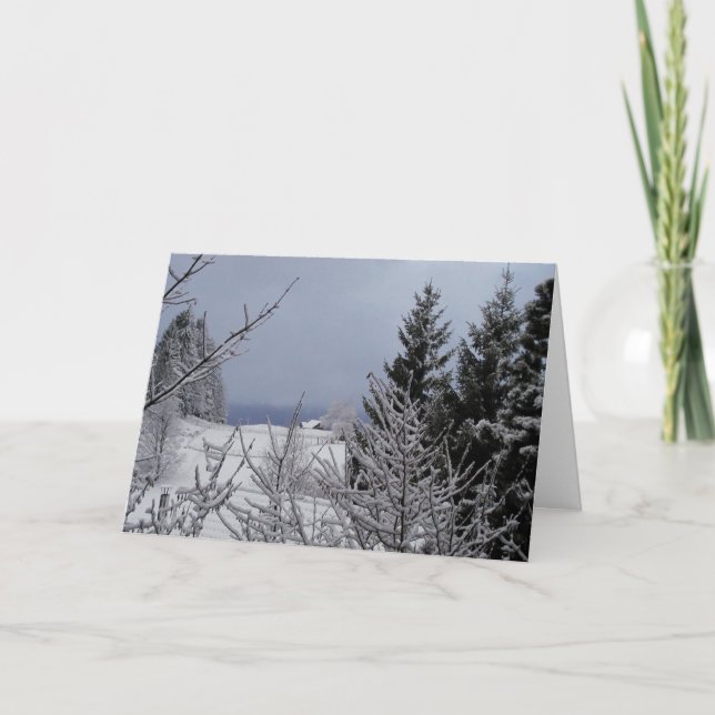 Tarjeta Festiva Solsticio de invierno (Anverso)