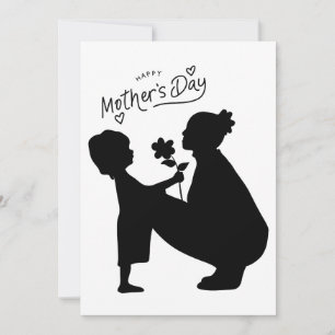 Tarjeta Festiva "Sombras de Amor – Arte Conmovedor para el Día de