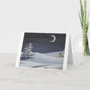 Tarjeta Festiva Sombras de invierno