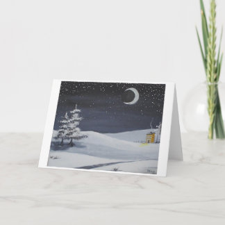 Tarjeta Festiva Sombras de invierno