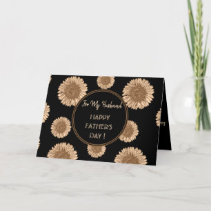 Tarjeta Festiva Sombras vintage para el marido en el día del padre