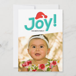 Tarjeta Festiva sombrero santa y alegría